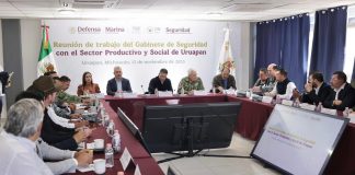 Dentro del Plan Michoacán, acuerdan plan región Uruapan Harfuch, Bedolla y Quiroz