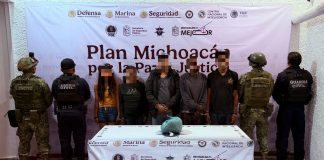 SSP detiene a 5, uno de ellos presunto integrante de banda que robaba vehículos en Morelia