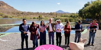 Con inversión de 30 mdp, familias de Jacona estrenan Parque Ecológico en presa La Luz: Bedolla