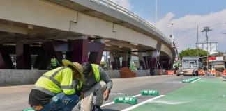 Cuenta regresiva en Uruapan; este mes concluye la obra del distribuidor vial «La Hielera»