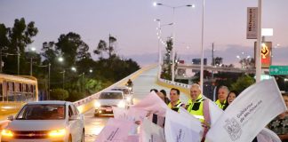 Bedolla abre a la circulación puente de distribuidor vial de la salida a Pátzcuaro