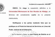 Resolución judicial reafirma huelga en la Universidad Michoacana; continuará con puertas cerradas