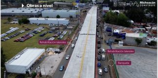 Este martes abre a la circulación el paso superior de Policía y Tránsito: Bedolla