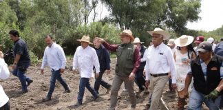 Avanza limpieza de canales en el lago de Pátzcuaro; empleos temporales devuelven su vida: Bedolla