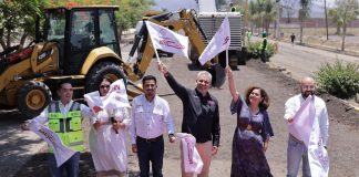 Arranca Bedolla rehabilitación del boulevard Lázaro Cárdenas de Yurécuaro