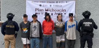 SSP brinda apoyo a FGE en cateo de inmueble en Morelia; hay 5 hombres detenidos