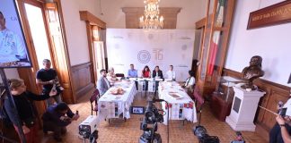 Acompaña Belinda Iturbide presentación de actividades por 487 Aniversario de la Tenencia de Santa Fé del Río