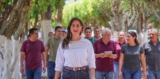 En tierra cardenista, Gaby Molina llama a defender la 4T con unidad