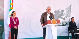 Ante Sheinbaum, destaca Bedolla avances del Plan Michoacán en seguridad, infraestructura y educación