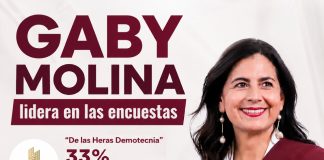Tres encuestas nacionales colocan a Gaby Molina como la mujer más competitiva de Morena en Michoacán