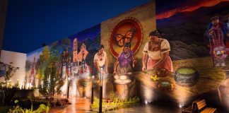 El mural más grande de Michoacán se encuentra en la Plaza de la Ranita en Uruapan