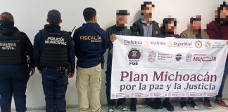 En Uruapan, SSP detiene a cinco personas y asegura productos presuntamente elaborados con marihuana