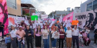 Gladyz Butanda defiende la soberanía nacional desde las calles de Morelia