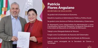 Nombra Bedolla a Patricia Flores como nueva secretaria de Educación
