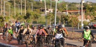 Encabeza Bedolla rodada ciclista por el segundo aniversario del Bulevar Martí Mercado de La Piedad