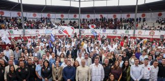 Refrenda Bedolla respaldo a los trabajadores de Michoacán en el XV aniversario de la Catem