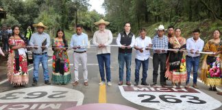 Inaugura Bedolla rehabilitación de la carretera Tzirio-Tingüindín y fortalece la conectividad de la región