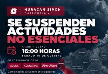 Se suspenden actividades no esenciales en LC, Aquila y Coahuayana por huracán “Simon”