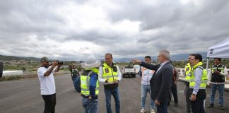 Supervisa Bedolla tramo del segundo anillo periférico que conectará las salidas a Quiroga y Pátzcuaro