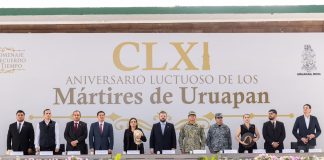 Encabeza Raúl Zepeda ceremonia por el 161 aniversario luctuoso de los Mártires de Uruapan